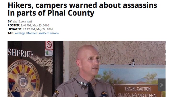 Drug Cartel Infiltrating Key Arizona Hunting Areas