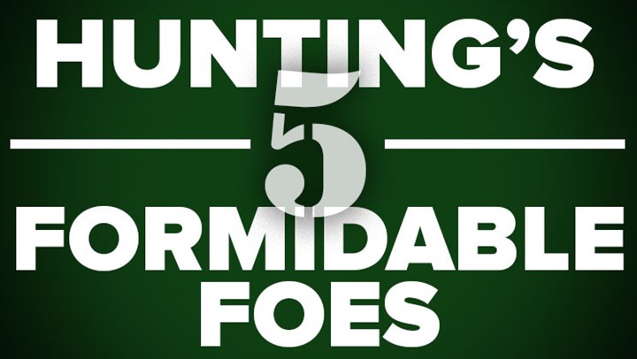 Hunting's Five Formidable Foes 