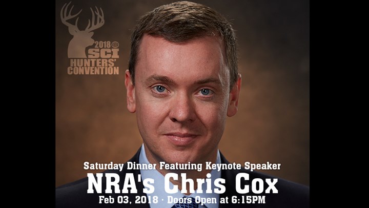 NRA-ILA’s Chris Cox to Speak at SCI Gala on Feb. 3