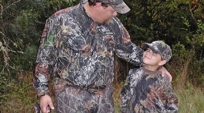 Kevin Reese and Jacob Reese celebrate National Hunting and Fishing Day, Sept. 22, 2018.