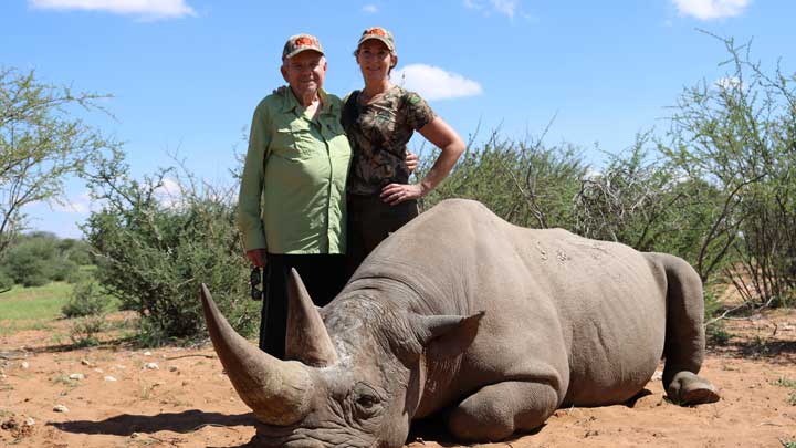 Danene van der Westhuyzen, right, knows that there is more wildlife in Namibia than there has been in the last 150 years, and that is because Namibia has understood and fully embraced hunting's role in wildlife conservation. Hunters must take back the fact-based narrative of our integral part in conserving animals and their habitat, as well as supporting native peoples. (Image courtesy of Danene van der Westhuyzen.)