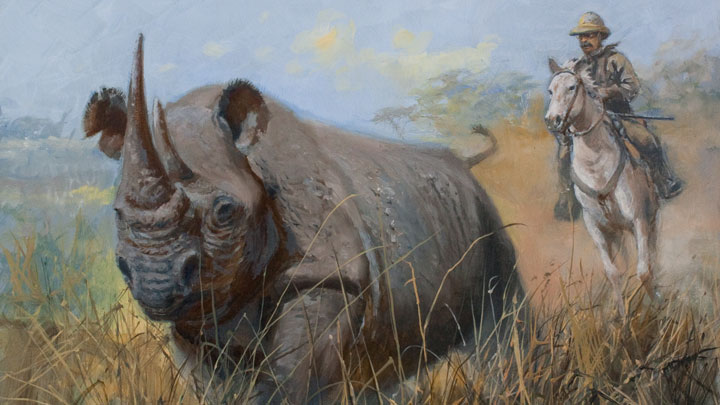 John Seerey-Lester's "Rhino Run" painting