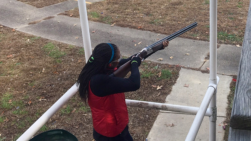 USFWS Director Aurelia Skipwith shoots sporting clays