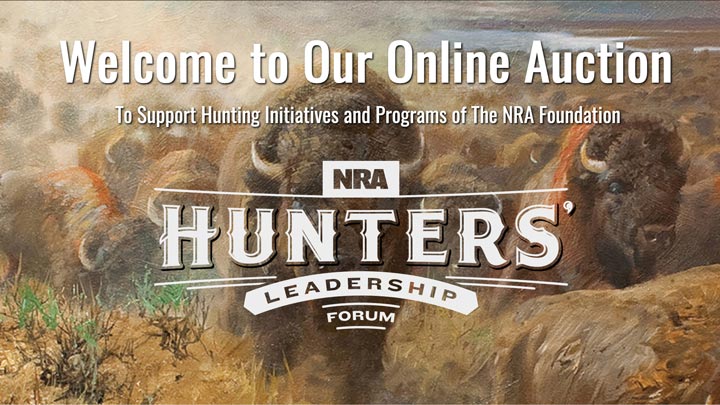 screenshot of nra hlf dinner and auction announcement