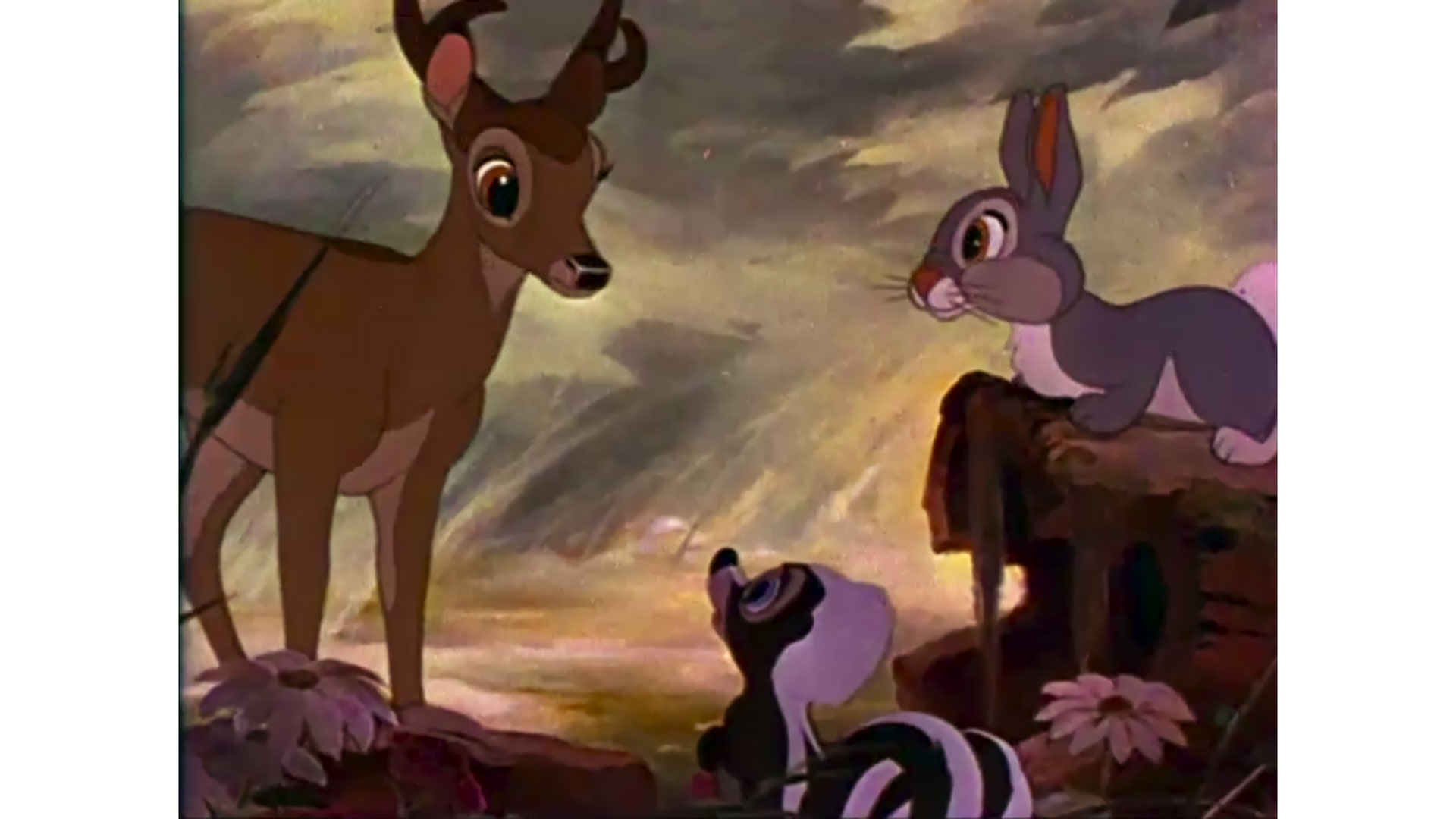 still from animated motion picture "bambi"