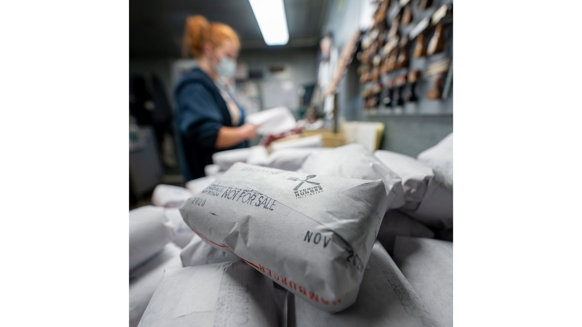 closeup photo of packaged donated venison