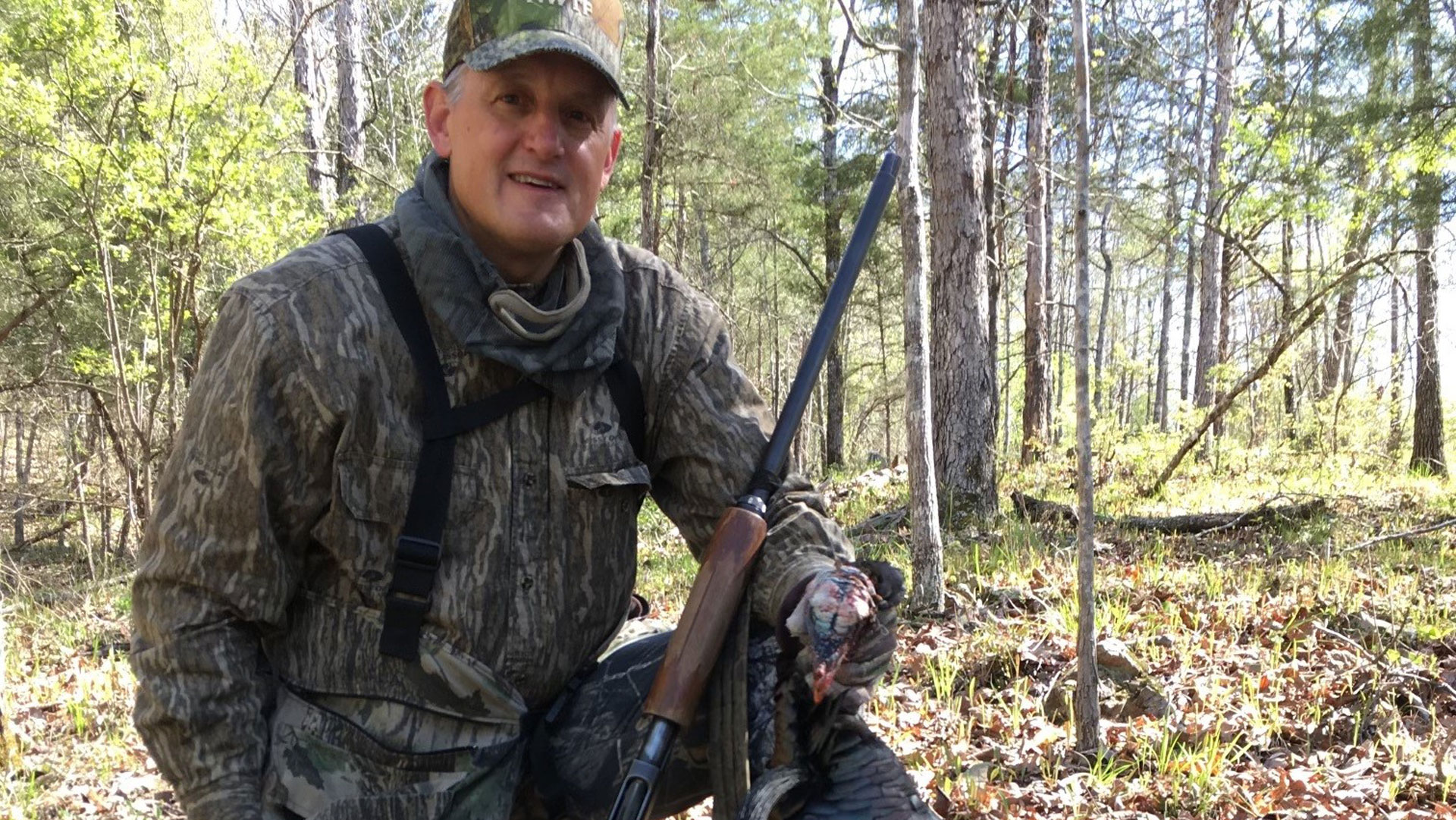 rep. bruce westerman pauses while turkey hunting