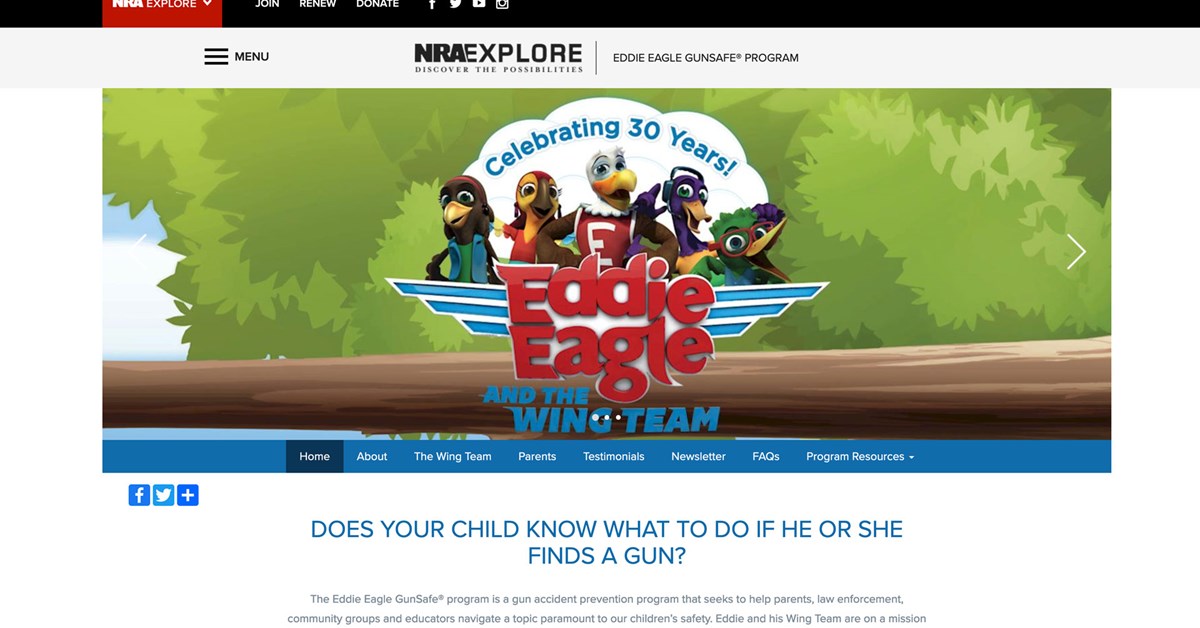 NRA Hunters' Leadership Forum Media Champions Eddie EagleLike Gun