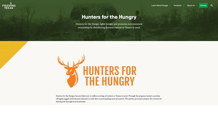 Texas Deer Hunters Help to Feed the Hungry