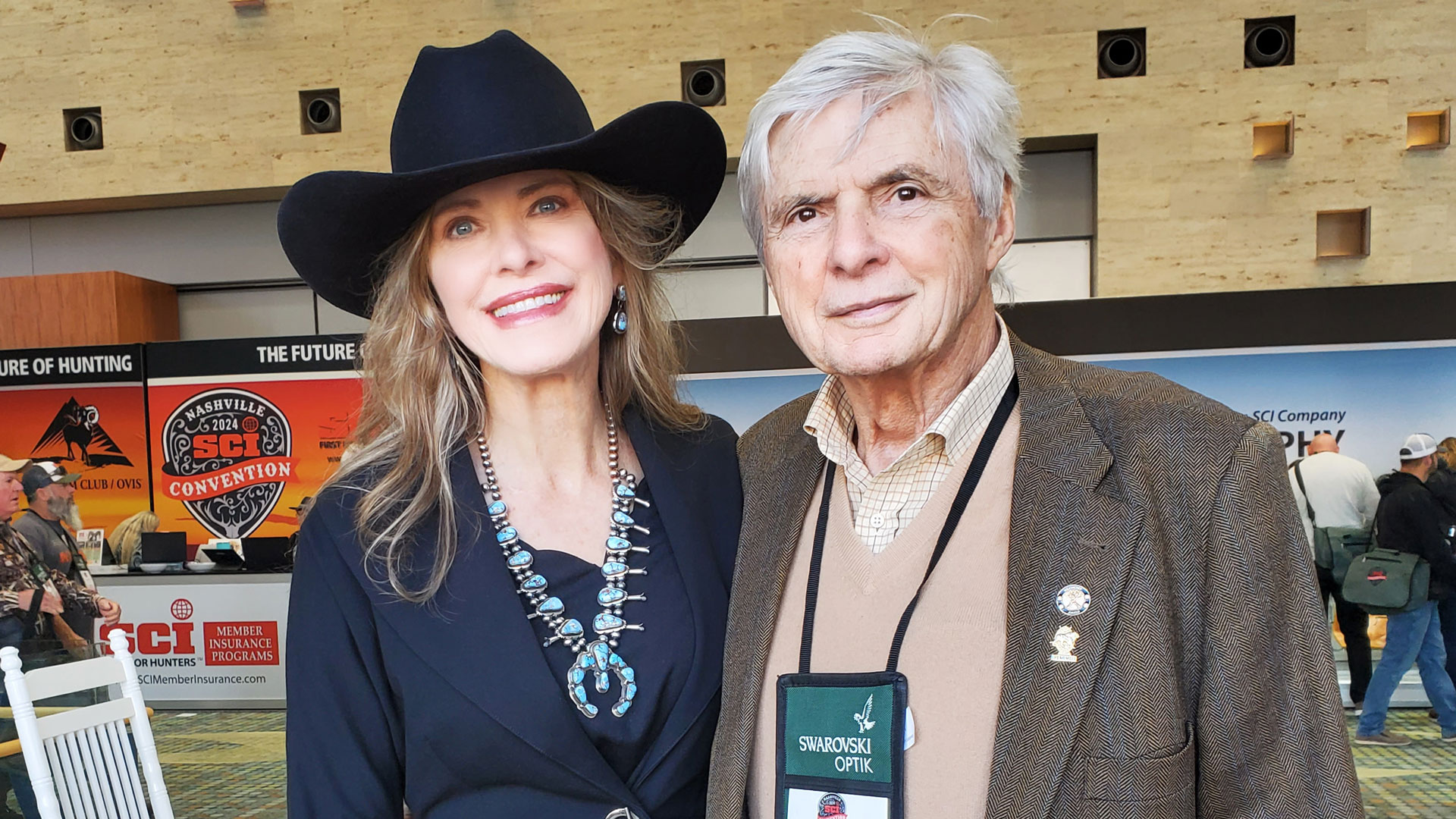 The author met 2023 Weatherby Award winner Béla Hidvégi at the 2024 SCI Hunters' Convention in Nashville. 