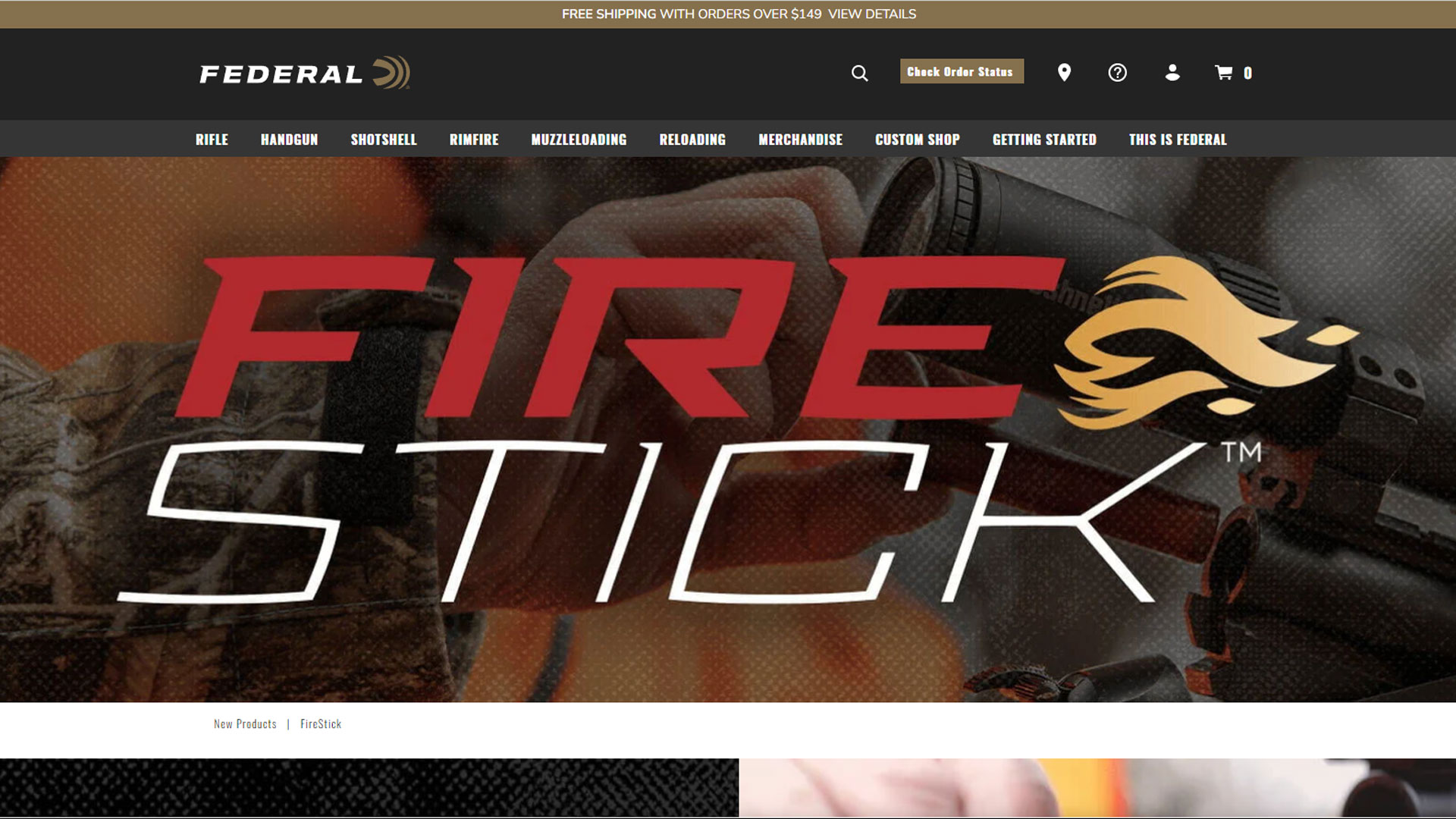 screen grab of federal premium fire stick video